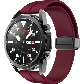 Řemínek na hodinky Enem Magnetický rychloupínací řemínek 22mm - Vínově červený IR-AWGW-0795