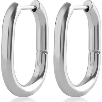 Náušnice Troli Minimalistické oválné náušnice z oceli + 2 měsíce na vrácení zboží