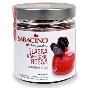 Poleva Zrcadlová poleva červená 350g - Saracino