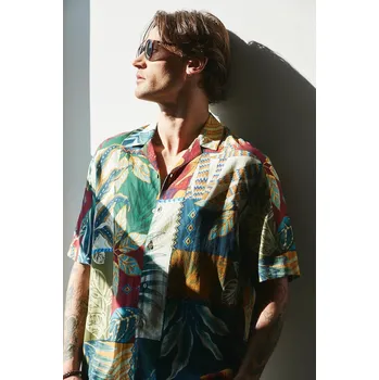 Pánská košile Košile s příměsí lnu Medicine pánská, více barev, relaxed RS25.KKMA15 vícebarevná MLA, vel. XXL
