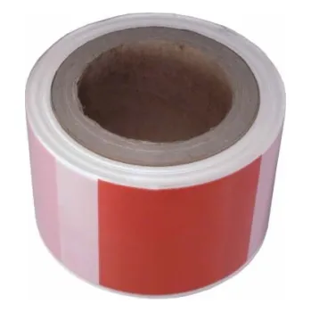 Výstražná páska Modeco Výstražná páska červenobílá 80mm x 100m MN-05-605