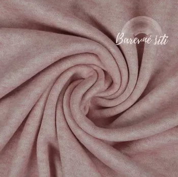 Angorová svetrovina, Růžový melír (E) (Hřejivé hebké svetroviny)