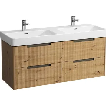 Koupelnový nábytek LAUFEN JUNA Skříňka pod umyvadlo, 4 zásuvky, pro umyvadlo PRO S H814968 1270x445, Divoký dub - H4115541092671