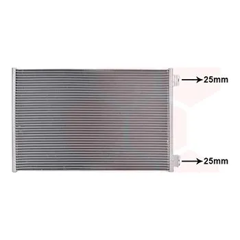 Ventilátor topení a klimatizace Kondenzátor klimatizace VAN WEZEL 77015704