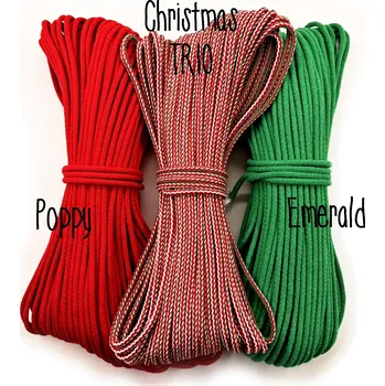 Příze VEĽKÁvlna VEL'KÁ vlna šňůry na šití 6mm Vánoční TRIO
