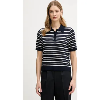 Pánský svetr Svetr s příměsí vlny Tommy Hilfiger WW0WW48450 námořnická modř 59X, vel. M