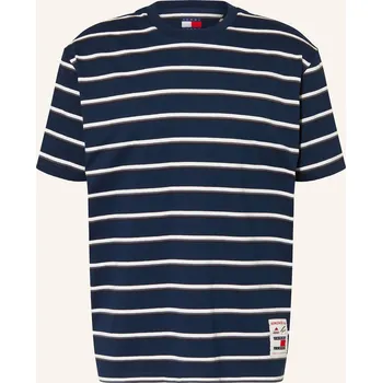Pánské oblečení Tommy Jeans Pánské Tričko, tmavě modrá / bílá, XXL