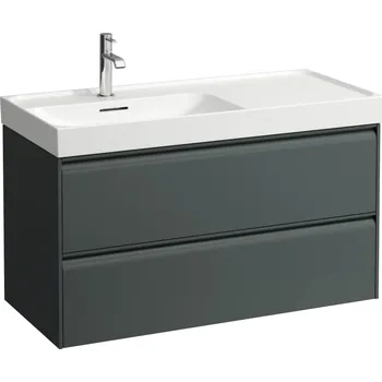 Koupelnový nábytek LAUFEN MEDA Skříňka pod umyvadlo, 2 zásuvky, pro umyvadlo H817118 985x450, Šedá traffic - H4217520112661