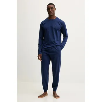 Pánské pyžamo Bavlněné pyžamo Tommy Hilfiger pánské, tmavomodrá barva, UM0UM03609 59X, vel. L