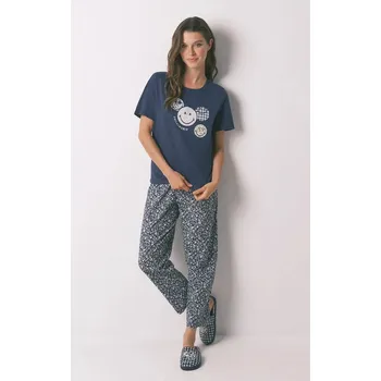 Dámské noční prádlo Bavlněné pyžamo women'secret 3132148 námořnická modř 59X, vel. XL