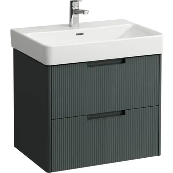 Koupelnový nábytek LAUFEN JUNA Skříňka pod umyvadlo, 2 zásuvky, pro umyvadlo PRO S H810964 / PRO X 810864 620x445, Šedá traffic - H4115021092661