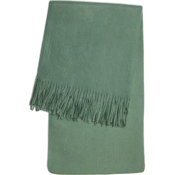 Šála Pashmii Velká 100% kašmírová šála BONDI modrá, s třásněmi