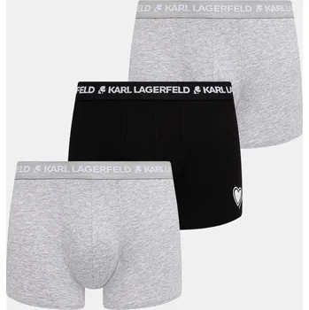Boxerky Boxerky Karl Lagerfeld 3-pack B1M47023 šedá 09A, vel. M
