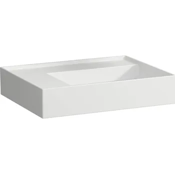 Umyvadlo Kartell LAUFEN Umyvadlo, polička vlevo, se speciálním skrytým vývodem 600x460, Bílá mat - H8103357571121