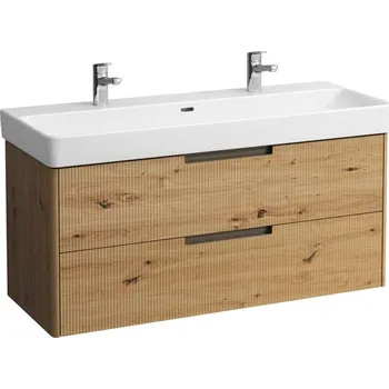 Nábytek LAUFEN JUNA Skříňka pod umyvadlo, 2 zásuvky, pro umyvadlo PRO S H814965 / PRO X 814861 1170x445, Divoký dub - H4115421092671