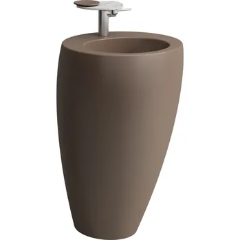 Umyvadlo LAUFEN ILBAGNOALESSI Umyvadlo s integrovaným sloupem 520x530, Café mat - H8119711881041
