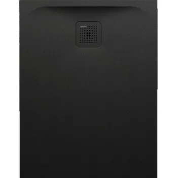 LAUFEN PRO Sprchová vanička, obdélníková, s odtokem na kratší straně, materiál Marbond 900x700, Černá - H2169560800001