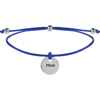 Náramek Troli Šňůrkový náramek Maminka modrá/ocelová + 2 měsíce na vrácení zboží