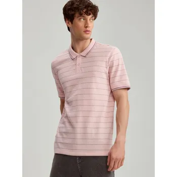 Pánské tričko Polo - XL - House - růžový - 114EM-30X