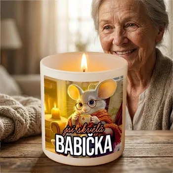 Svícen Ahome CZ Originální skleněný svícen Jsi skvělá babička