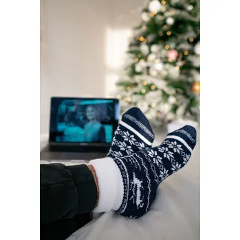 Dámské ponožky Glara Extra silné zimní ponožky s norským vzorem 1052094