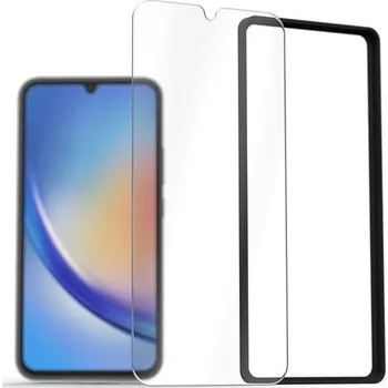 Telefonní příslušenství AlzaGuard 2.5D Glass EasyFit 2 Pack pro Samsung Galaxy A34 5G s instalačním rámečkem