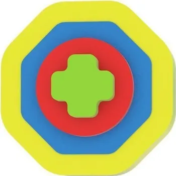 Puzzle Moje první puzzle - Tvary osmiúhelník/žlutá