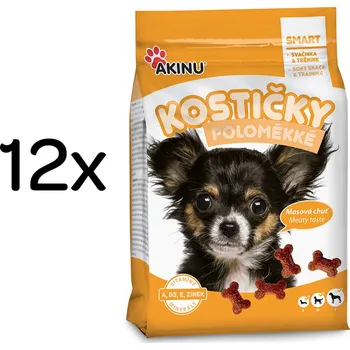 Pamlsek pro psa Akinu Poloměkké kostičky pamlsek pro psy 12 x 500 g
