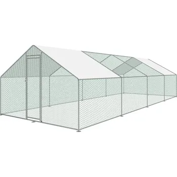 kurník Strend Pro klec pro drůbež, se střechou, 3x8x2m 2173832