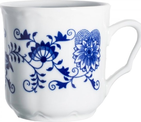 Hrnek Karel, Český porcelán Dubí, CIBULÁK, 0,27 l