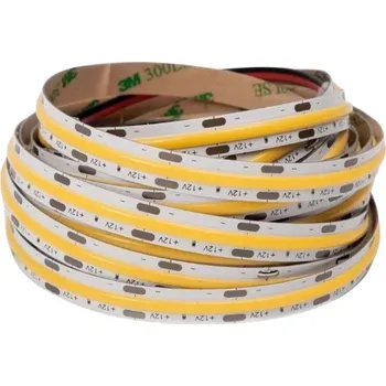 LED páska COB LED pásek 8Wm 12V bez krytí IP20 - Teplá bílá - LED Solution - 191209 - 191209
