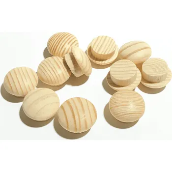 Nábytkové kování Vlček Zaslepovací zátky s čepem vyrobeno z materiálu: smrk, průmer čepu: 10 mm