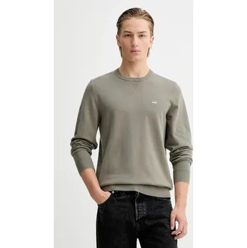 Pánský svetr Svetr Levi's pánský, zelená barva, lehký, s golfem A7207 91X, vel. M