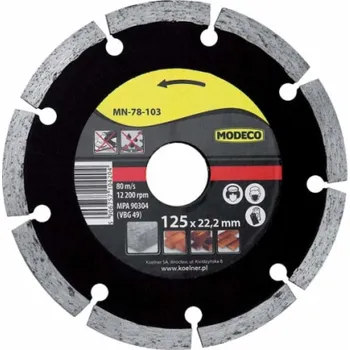 Brusný kotouč Modeco Segmentový diamantový brusný kotouč SATURN 125mm - MN-78-103