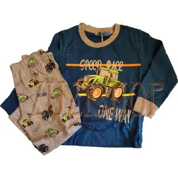 Dětská móda Chlapecké pyžamo s traktorem Kugo, vel. 98 petrolejové