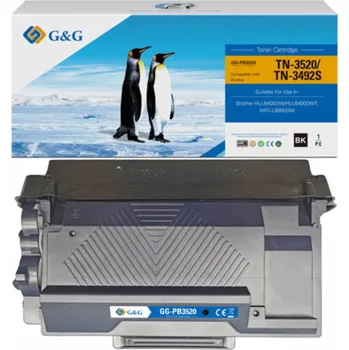 G&G Toner Kompatibilní toner G&G pro Brother TN3520, NT-PB3520, černý, 20000 ks
