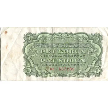 ČESKOSLOVENSKO. 5 korun 1961. Série DE. Hej. 99.