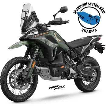 malá motorka Motorka CFMOTO 1000MT-X Adventure Barva: Zelená +sportovní systém sání ZDARMA