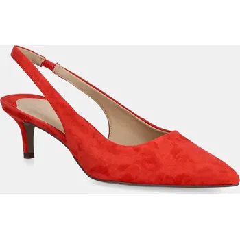 Dámské lodičky Semišové lodičky Lauren Ralph Lauren Lolah II červená barva, 802959263005 802959263005.600 33X, EUR 36