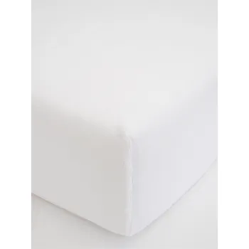 Prostěradlo Prostěradlo mikroplyš Deluxe do postýlky 70 x 140 cm - bílé