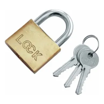 Visací zámek Modeco BOXER LOCK mosazný visací zámek s třmenem 63mm MN-02-063