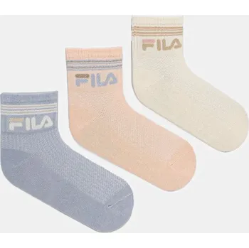 Pánské ponožky Ponožky Fila 3-pack béžová barva, F2111 02X, vel. 27/30