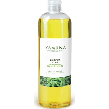 Masážní přípravek Yamuna rostlinný masážní olej - Zelený čaj 1000 ml