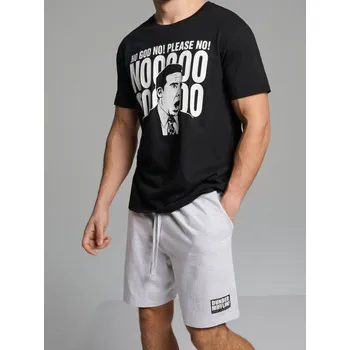 Pánská košile Sinsay - Bavlněná dvoudílná pyžama s potiskem The Office - vícebarevná - 635EL-MLC - 635EL-MLC-M