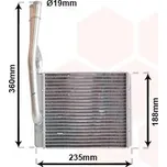 Výměník tepla, vnitřní vytápění VAN WEZEL 18006272