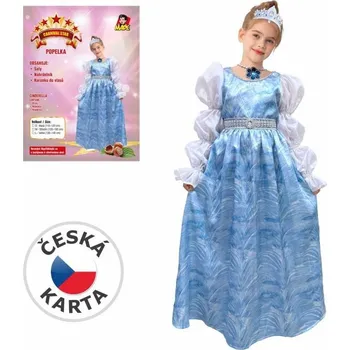 Karnevalový kostým Šaty na karneval - Popelka, 120-130 cm