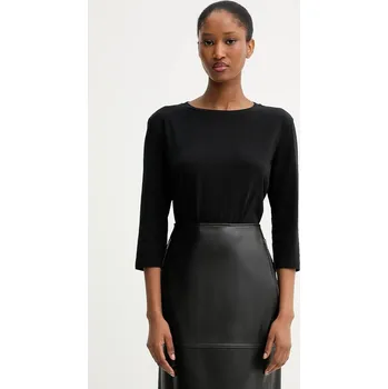 Pánské tričko Tričko s dlouhým rukávem Weekend Max Mara MULTIA černá barva, 2525946031600 99X, vel. S