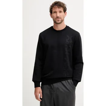 Pánská mikina Bavlněná mikina Liu Jo pánská, černá barva, s aplikací, QF4304 F0956 QF4304.F0956 99X, vel. L