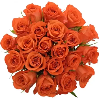 umělá květina Kytice 21 oranžových růží PATZ 35cm