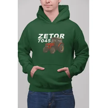 Pánská mikina Pánská mikina Zetor 7045 Barva: Láhvově zelená, Velikost: 4XL